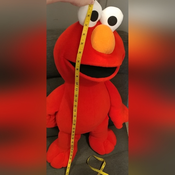 Vintage Elmo Jumbo Plush Sesame Street 31" Tall Soft Plush Eyes Stuffed Animal - Picture 7 of 15